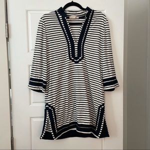 Tory Burch Tunic Coverup in Striped Terrycloth